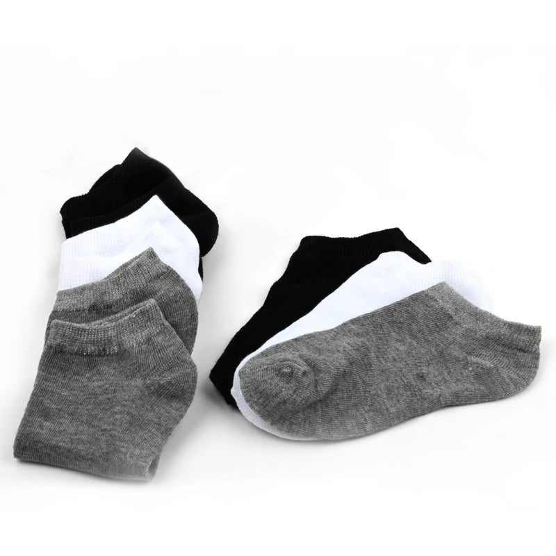 10 Pairs Women Breathable Sports socks Solid Color Boat Comfortable Cotton Ankle Socks Wholesale