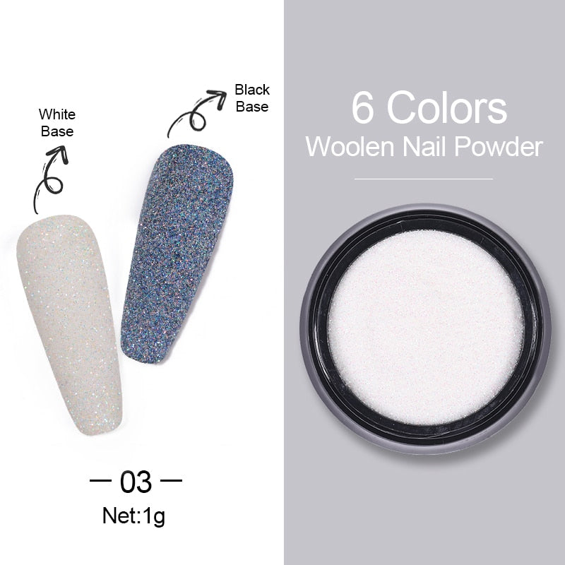 Holographics Nail Powders Laser Shiny Nail Glitters Dust Decorations For Nail Art Chrome Pigment DIY Accessories