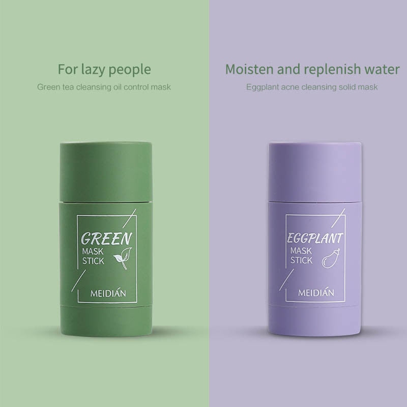 Green Tea Mask Stick Cleansing Face Clean Mask Mud  Moisturizing Purifying Face Masks Clay Stick Oil Control Skin Care