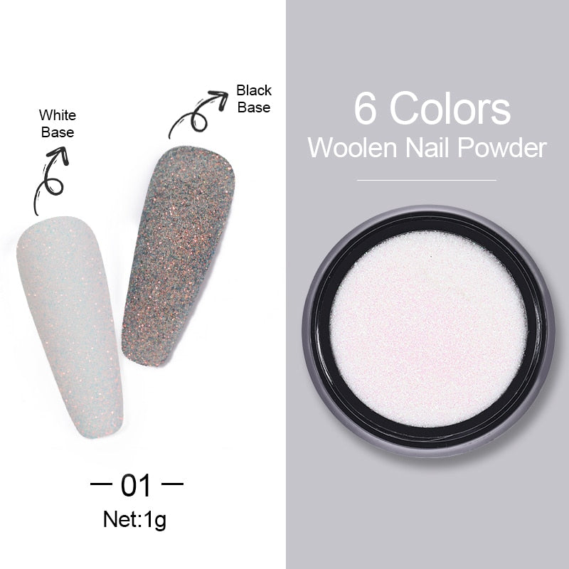 Holographics Nail Powders Laser Shiny Nail Glitters Dust Decorations For Nail Art Chrome Pigment DIY Accessories